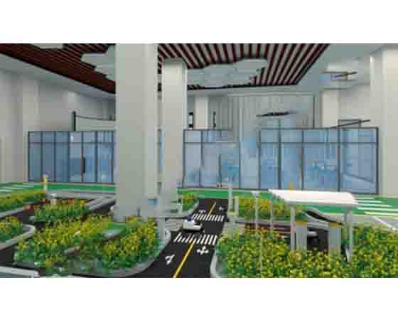 智能駕駛環境仿真裝置沙盤（含路側設備）